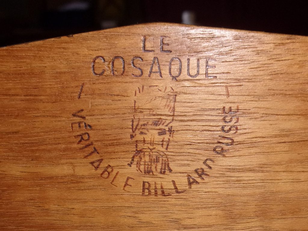 billard russe de marque le cosaque