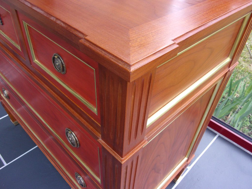 commode louis xvi merisier