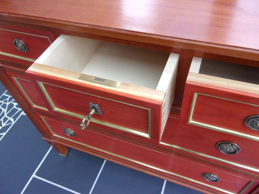 serrure de troirs commode louis xvi