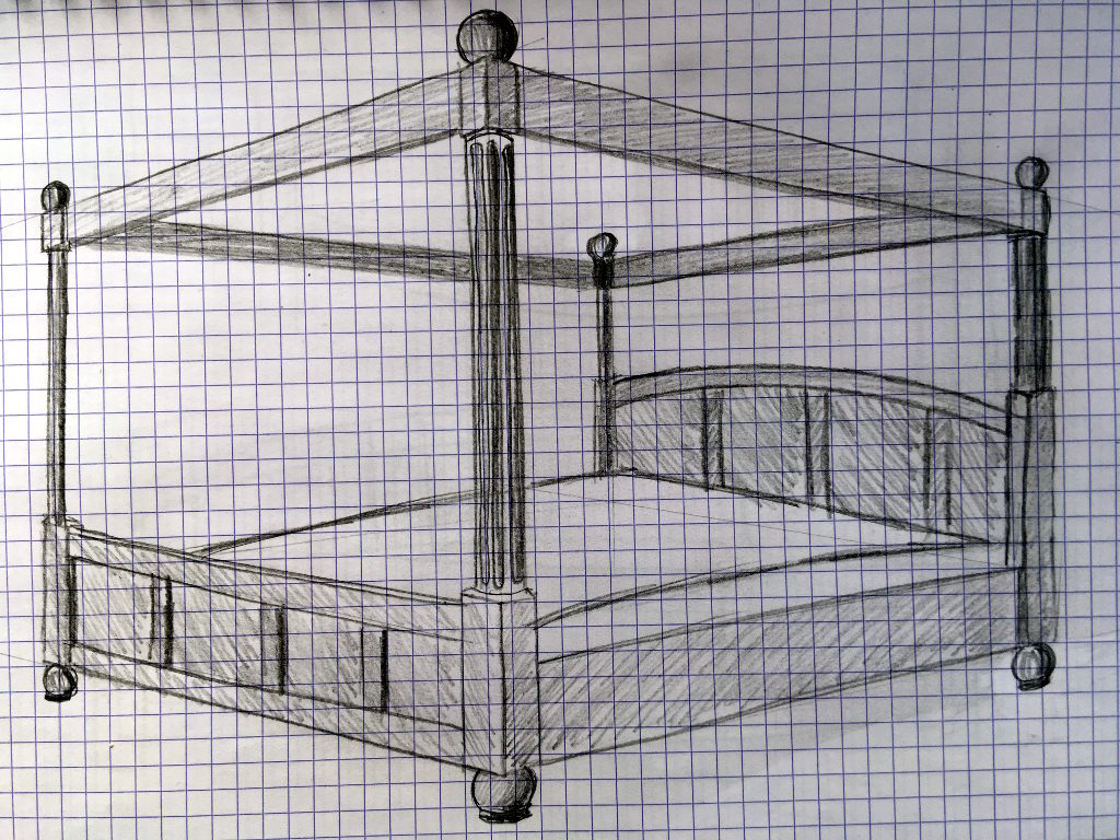 projet lit baldaquin