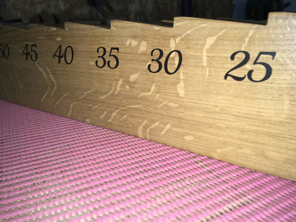 jeu de la meule en chêne