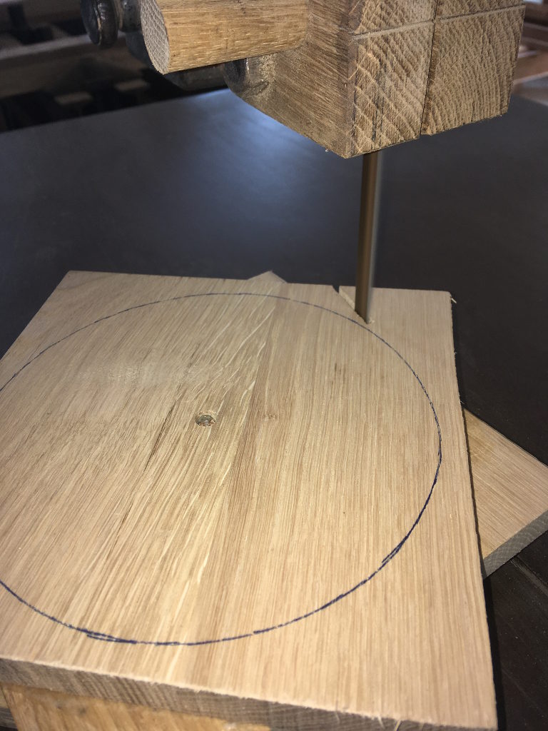 jeu de la meule en bois chêne