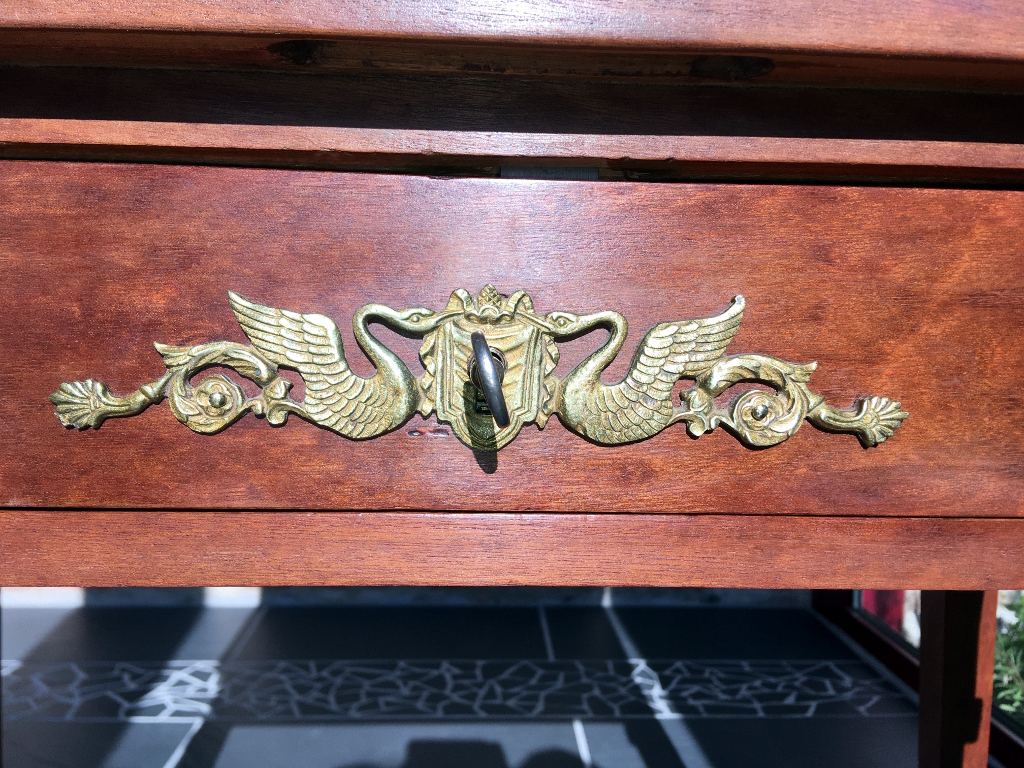 bonheur du jour bureau à gradin secrétaire en acajou