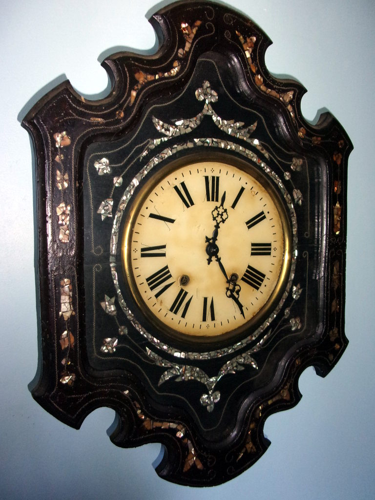 pendule horloge oeil de boeuf Napoléon III