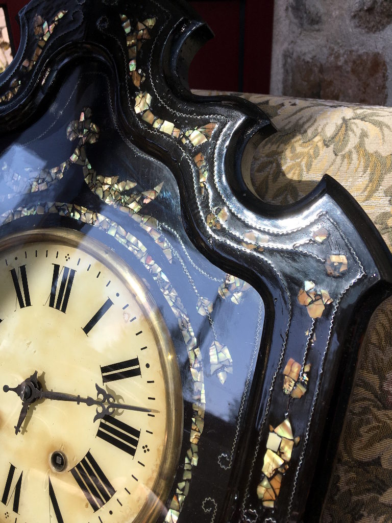 pendule horloge oeil de boeuf Napoléon III