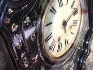pendule horloge oeil de boeuf Napoléon III